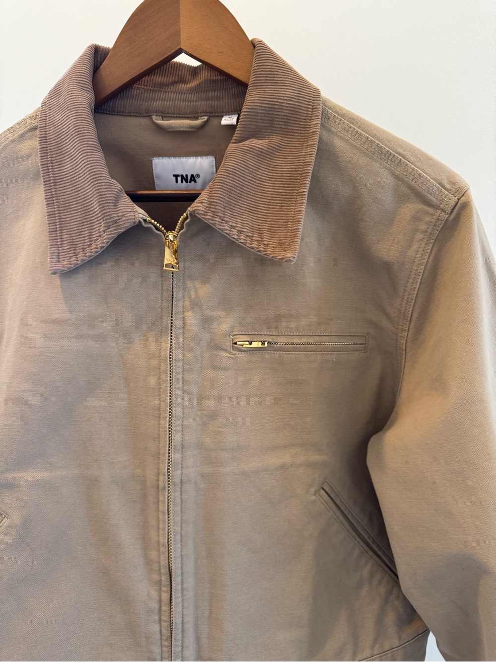 TNA Barkley Tan Utility Jacket with Corduroy Collar - Picture 2 of 4
